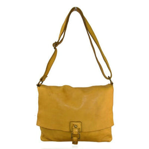 BZNA Bag Pina Gelb Italy Designer Messenger Damen Handtasche Schultertasche