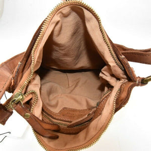 BZNA Bag Tilda Cognac Italy Designer Beutel Umhängetasche Damen Handtasche