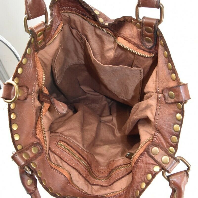 BZNA Bag Lea schwarz Lederfarben Italy Designer Damen Handtasche Schultertasche