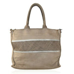 Load image into Gallery viewer, BZNA Bag Gina Taupe vintage Italy Designer Damen Handtasche Ledertasche Leder
