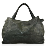 Load image into Gallery viewer, BZNA Bag Leona Grün Italy Designer Krokooptik Handtasche Schultertasche Tasche
