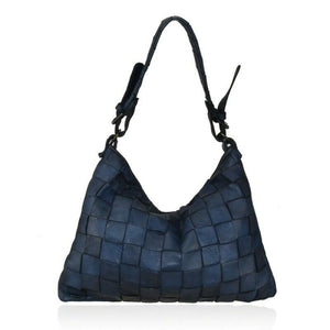 BZNA Bag Majvi Blau Italy Designer Damen Handtasche Schultertasche Tasche