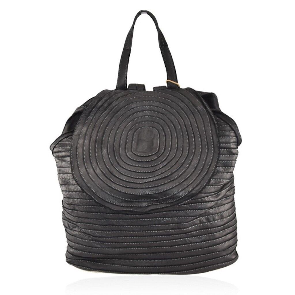 BZNA Bag Ronda Schwarz Backpacker Designer Rucksack Damenhandtasche Tasche