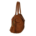 Load image into Gallery viewer, BZNA Bag Alexa cognac Italy Designer Damen Ledertasche Handtasche Schultertasche
