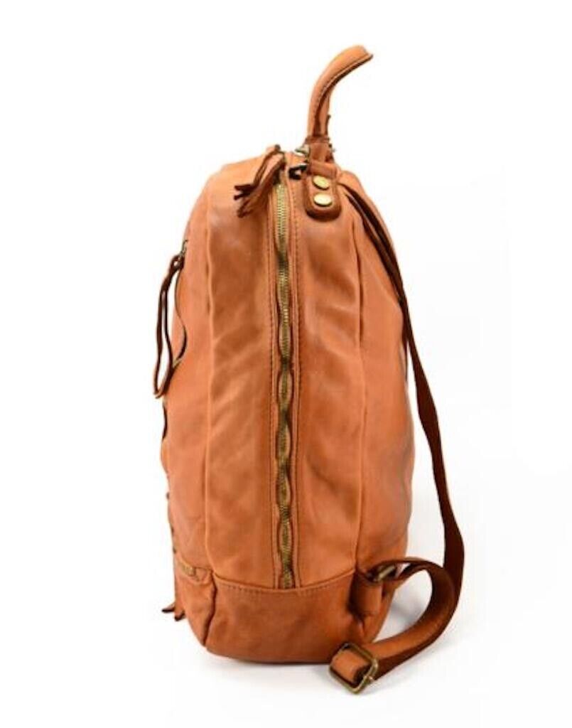 BZNA Bag Shane Cognac Backpacker Designer Rucksack Handtasche Schultertasche