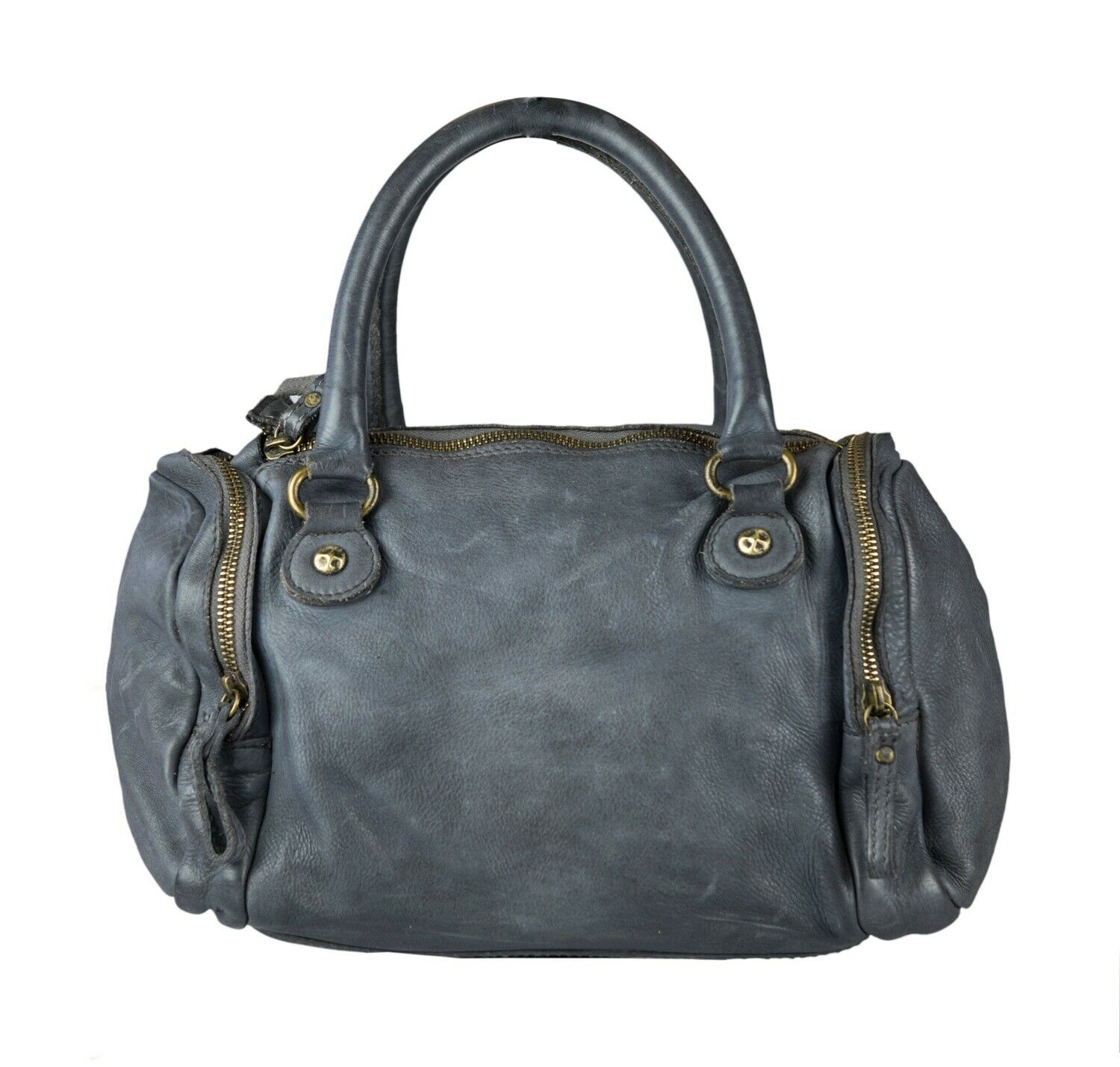 BZNA Bag Alisa Grau Italy Designer Messenger Damen Handtasche Schultertasche