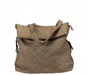 BZNA Bag Lizzy Taupe Backpacker Designer Rucksack Damenhandtasche Schultertasche