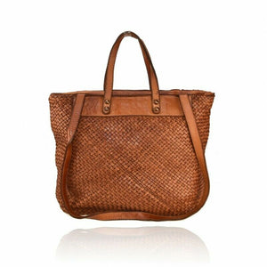 BZNA Bag Enna Cognac Italy Designer Damen Handtasche Schultertasche Tasche