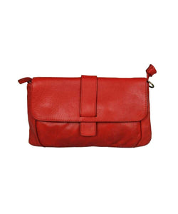 BZNA Bag Anica Rot Clutch Italy Designer Damen Handtasche Schultertasche