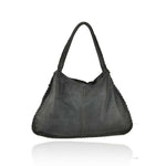 Load image into Gallery viewer, BZNA Bag Palma Grau Italy Designer Handtasche Schultertasche Tasche Leder
