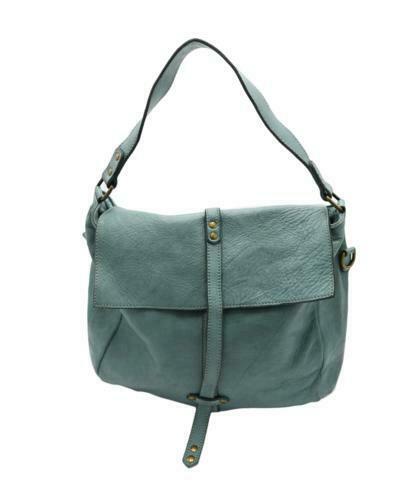 BZNA Bag Katja Blau Italy Designer Messenger Damen Handtasche Schultertasche