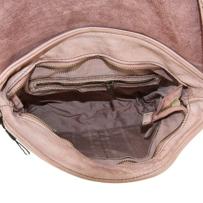 BZNA Bag Pina Cognac Italy Designer Messenger Damen Handtasche Schultertasche