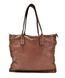 BZNA Bag Pluto Rosa Italy Designer Beutel Umhängetasche Damen Handtasche Leder