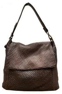 BZNA Bag Tarja Braun Italy Designer Messenger Damen Handtasche Schultertasche