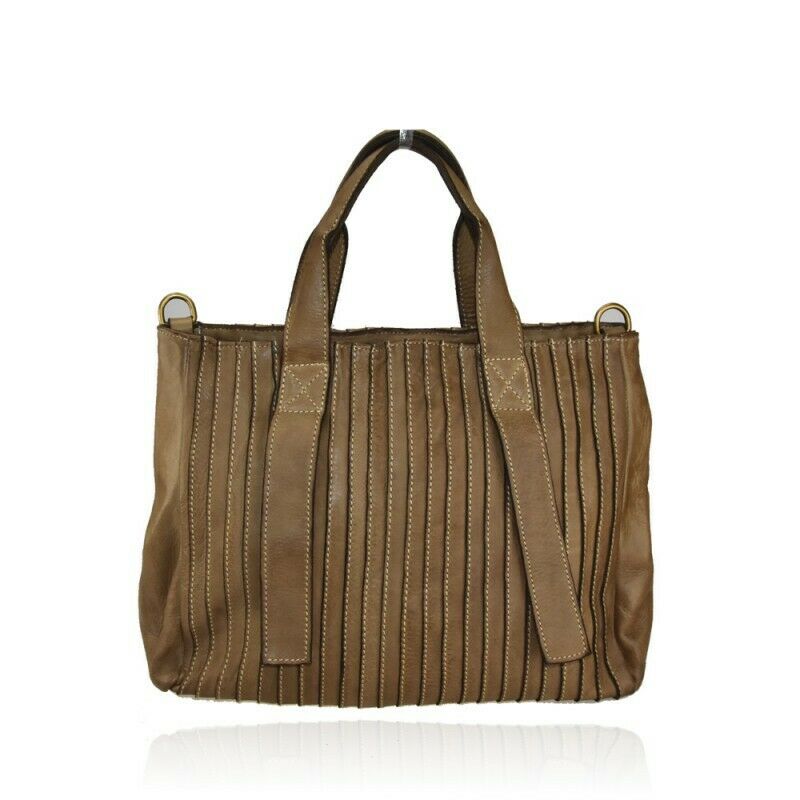 BZNA Bag Stine Taupe Italy Designer Damen Handtasche Schultertasche Tasche