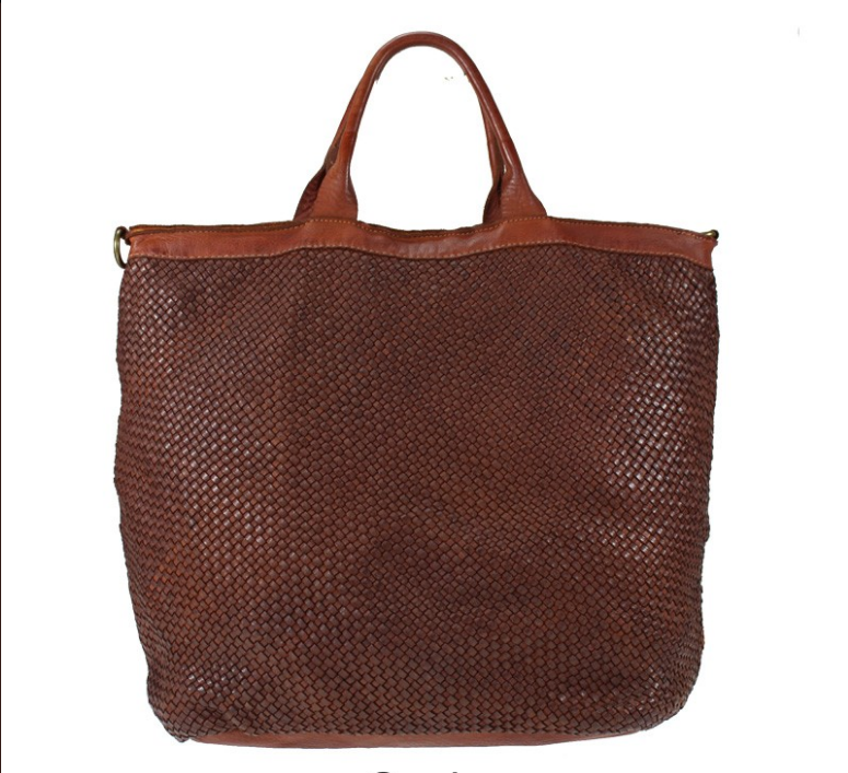 BZNA Bag Naomi cognac Italy Designer Damen Handtasche Tasche Schafsleder Shopper