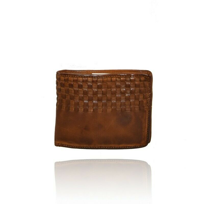 BZNA Berlin Ron Braun Wallet Leather Leder Portemonnaie Geldbörse Clutch - B Z N A