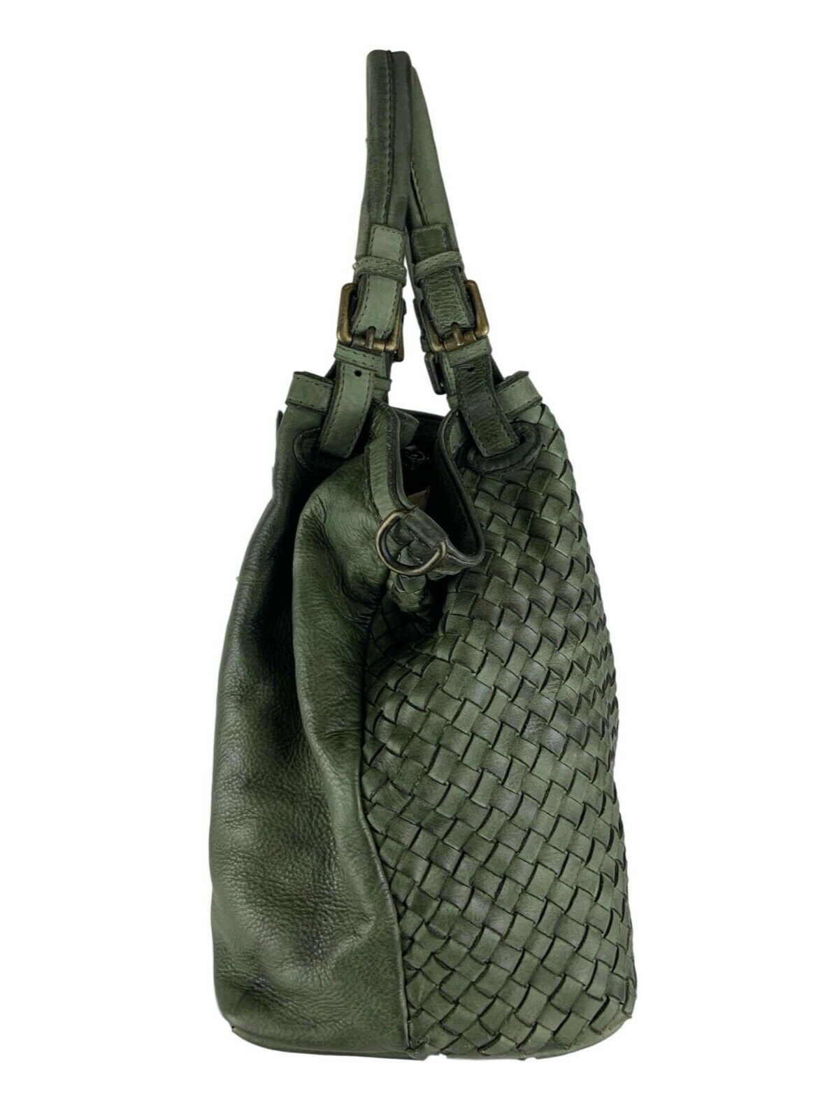 BZNA Bag Rina Grün Lederfarben Italy Designer Damen Handtasche Schultertasche