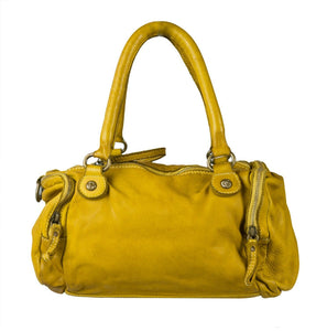 BZNA Bag Alisa Gelb Italy Designer Messenger Damen Handtasche Schultertasche