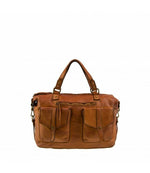 Load image into Gallery viewer, BZNA Bag Fanita Cognac Italy Designer Damen Handtasche Schultertasche Tasche
