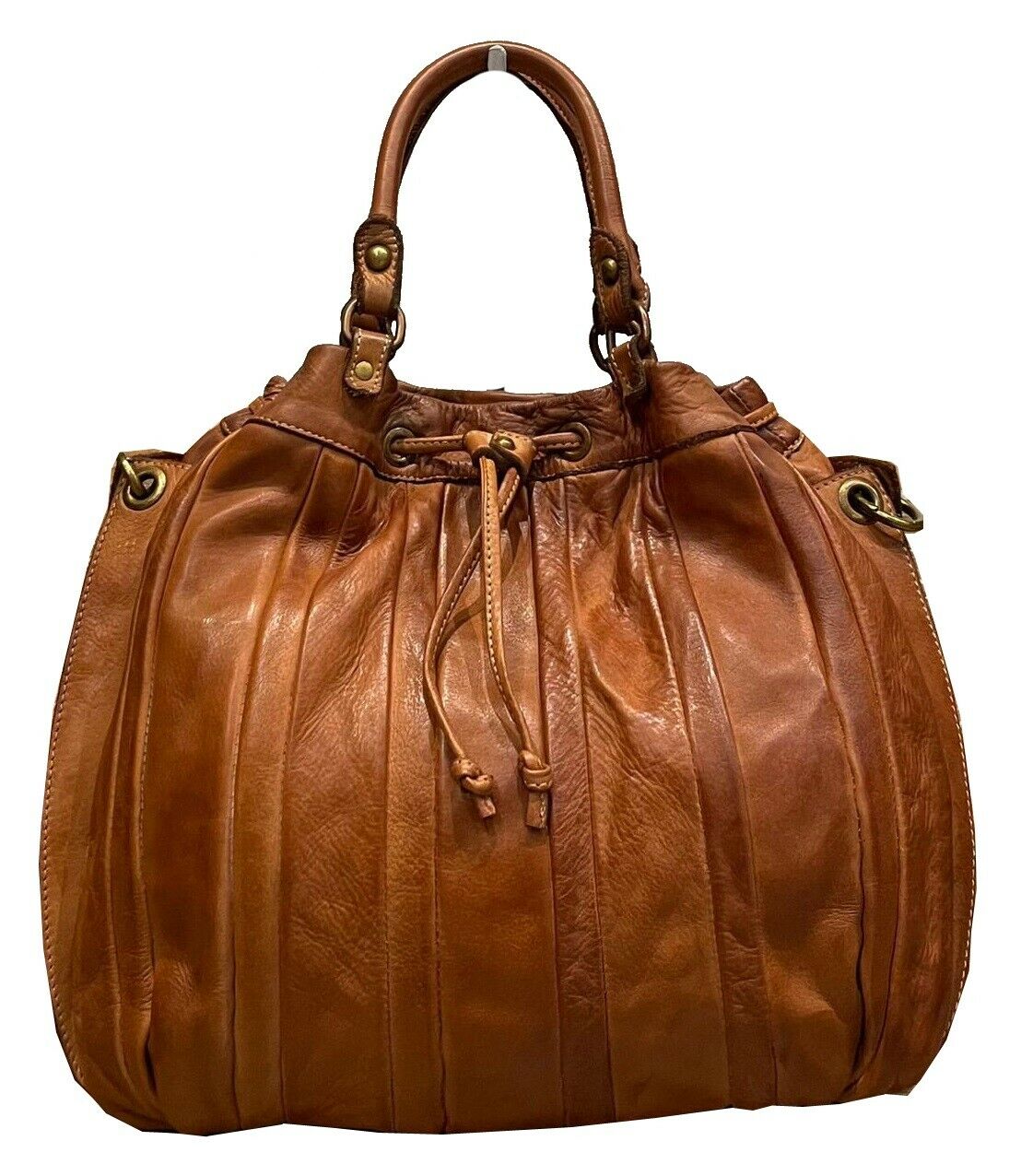 BZNA Bag Thora Cognac Italy Designer Damen Handtasche Schultertasche Tasche