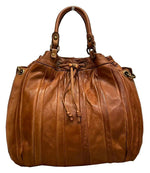Load image into Gallery viewer, BZNA Bag Thora Cognac Italy Designer Damen Handtasche Schultertasche Tasche
