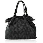 Load image into Gallery viewer, BZNA Bag Rina Black Lederfarben Italy Designer Damen Handtasche Schultertasche
