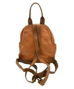 BZNA Bag Pat cognac Backpacker Designer Rucksack Damenhandtasche Schultertasche
