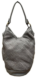 Load image into Gallery viewer, BZNA Bag Taina Grau Italy Designer Damen Handtasche Schultertasche Tasche
