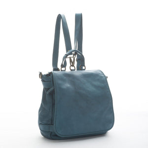 BZNA Bag Anna Petrol Backpacker Designer Rucksack Ledertasche Damenhandtasche