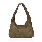 Load image into Gallery viewer, BZNA Bag Greta Taupe Italy Designer Handtasche Schultertasche Tasche Leder
