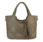 Load image into Gallery viewer, BZNA Bag Viva taupe Italy Damen Handtasche Schultertasche Tasche Leder
