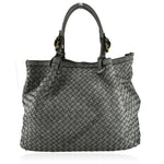 Load image into Gallery viewer, BZNA Bag Rina Grau Lederfarben Italy Designer Damen Handtasche Schultertasche
