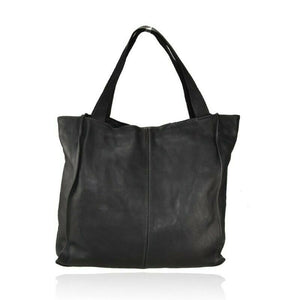 BZNA Bag Cassy Black Italy Designer Beutel Umhängetasche Damen Handtasche Leder