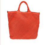 Load image into Gallery viewer, BZNA Bag Naomi Orange Italy Designer Damen Handtasche Ledertasche Tasche Shopper
