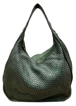 Load image into Gallery viewer, BZNA Bag Sanna Grün Italy Designer Damen Handtasche Schultertasche Tasche Leder
