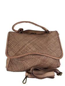 BZNA Bag Lamia Taupe Italy Designer Damen Handtasche Ledertasche Schultertasche