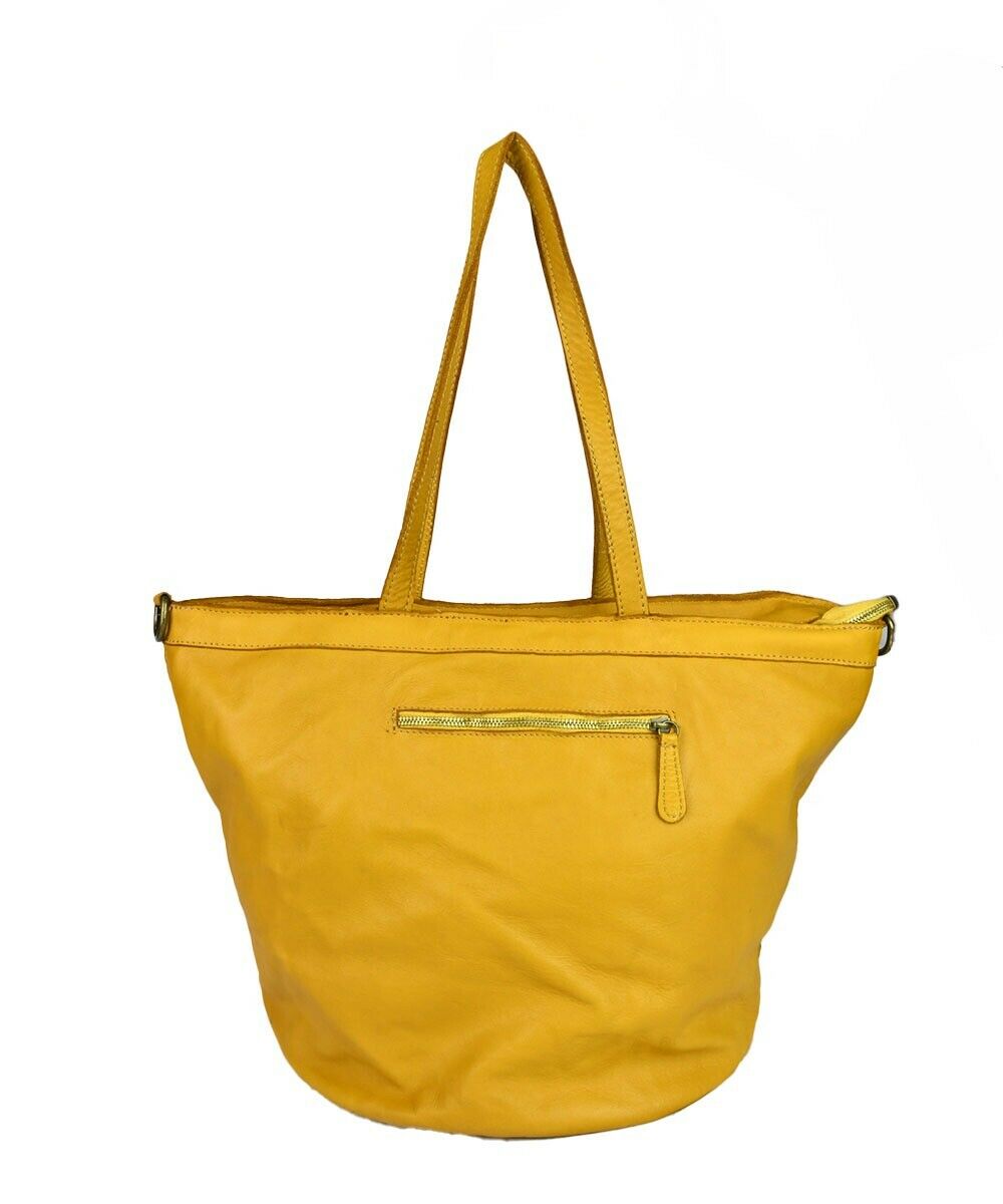 BZNA Bag Goya Schwarz Italy Vintage Schultertasche Designer Handtasche Leder
