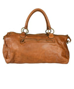Load image into Gallery viewer, BZNA Bag Bruce cognac Italy Designer Weekender Damen Handtasche Schultertasche
