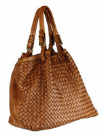 Load image into Gallery viewer, BZNA Bag Rina Taupe Lederfarben Italy Designer Damen Handtasche Schultertasche
