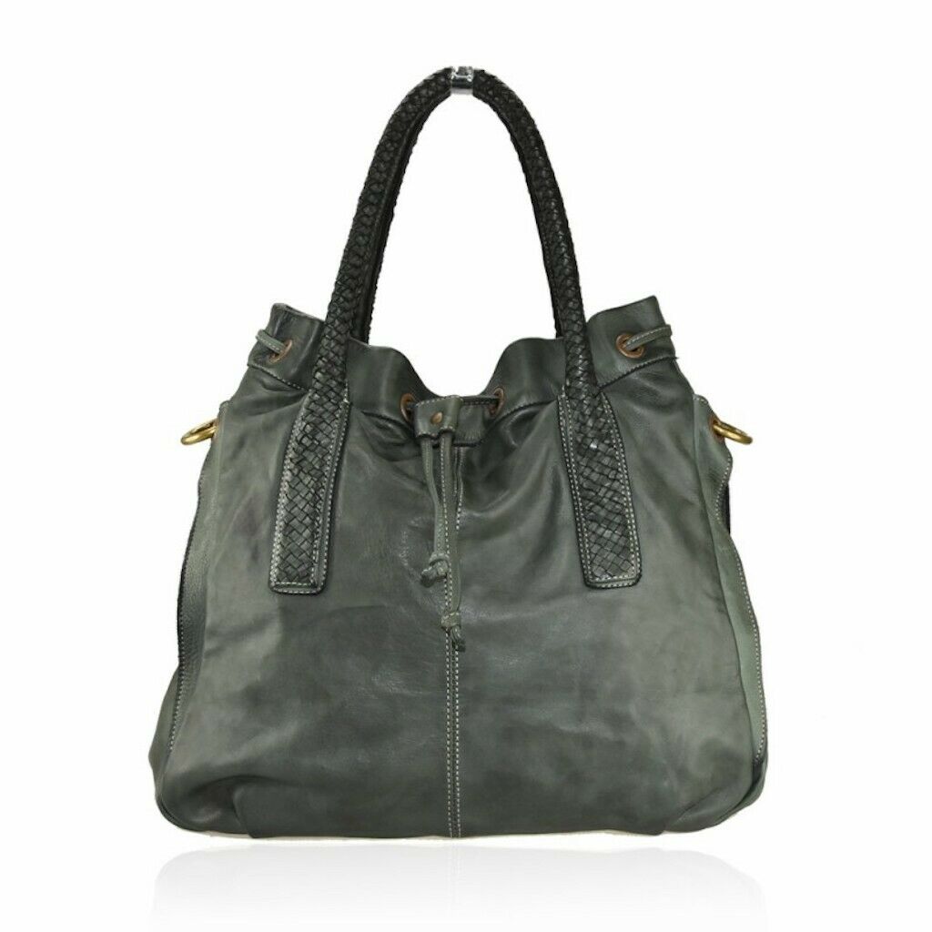 BZNA Bag Briesa Grün Italy Designer Damen Handtasche Schultertasche Tasche