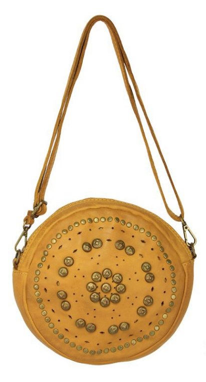 BZNA Bag Krista  Gelb  Italy Designer Beutel Umhängetasche Damen Handtasche