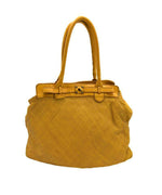 Load image into Gallery viewer, BZNA Bag Daria Gelb vintage Designer Damen Leder Handtasche Schultertasche
