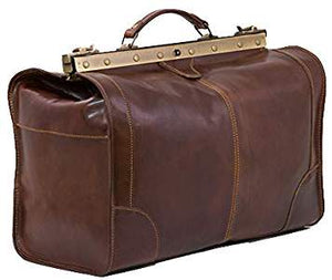 BZNA Firenze Bag Mario Piccolo braun Weekender Koffer Reisetasche Business Bag Italy Handtasche Tasche Leder Neu