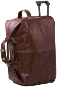 BZNA Firenze Bag Georg cognac Trolley Weekender Rollkoffer Reisetasche Business Bag Italy Designer Handtasche Tasche Leder Neu