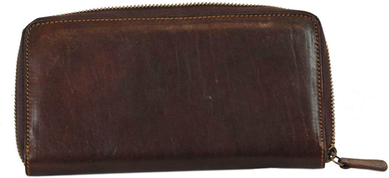 BZNA Firenze Riva moro Wallet vegetable tanned Leather Leder Portemonnaie Geldbörse Neu