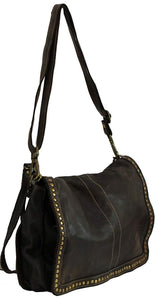 BZNA Bag Gil Braun moro Italy Designer Clutch Umhängetasche Damen Handtasche Schultertasche Tasche Leder Shopper Neu