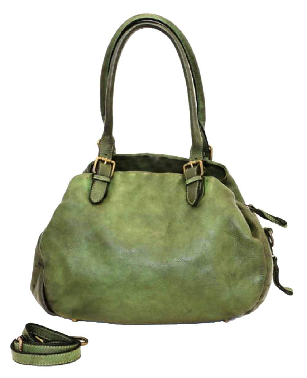 BZNA Bag Linn taupe Schultertasche Italy Designer Damen Handtasche Tasche Leder Bag Neu