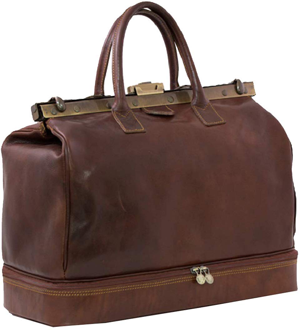 BZNA Firenze Bag Pietro braun Aktentasche Reisetasche Business Bag Italy Designer Herren Handtasche Schultertasche Tasche Leder Neu - B Z N A