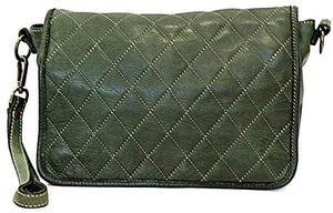 BZNA Bag Leni grün Italy Designer Clutch Ledertasche Umhängetasche Damen Handtasche Schultertasche Tasche Leder Shopper Neu